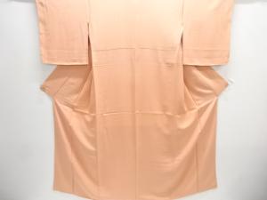 未使用品　織柄一ツ紋色無地着物